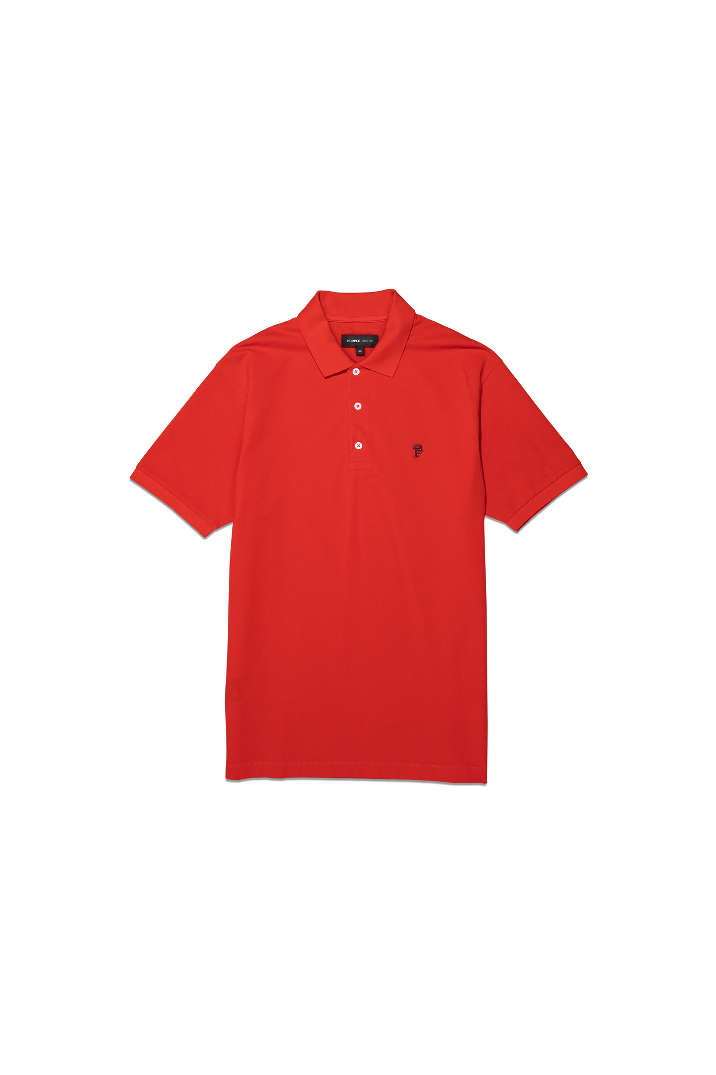 PIQUE KNIT POLO - Red