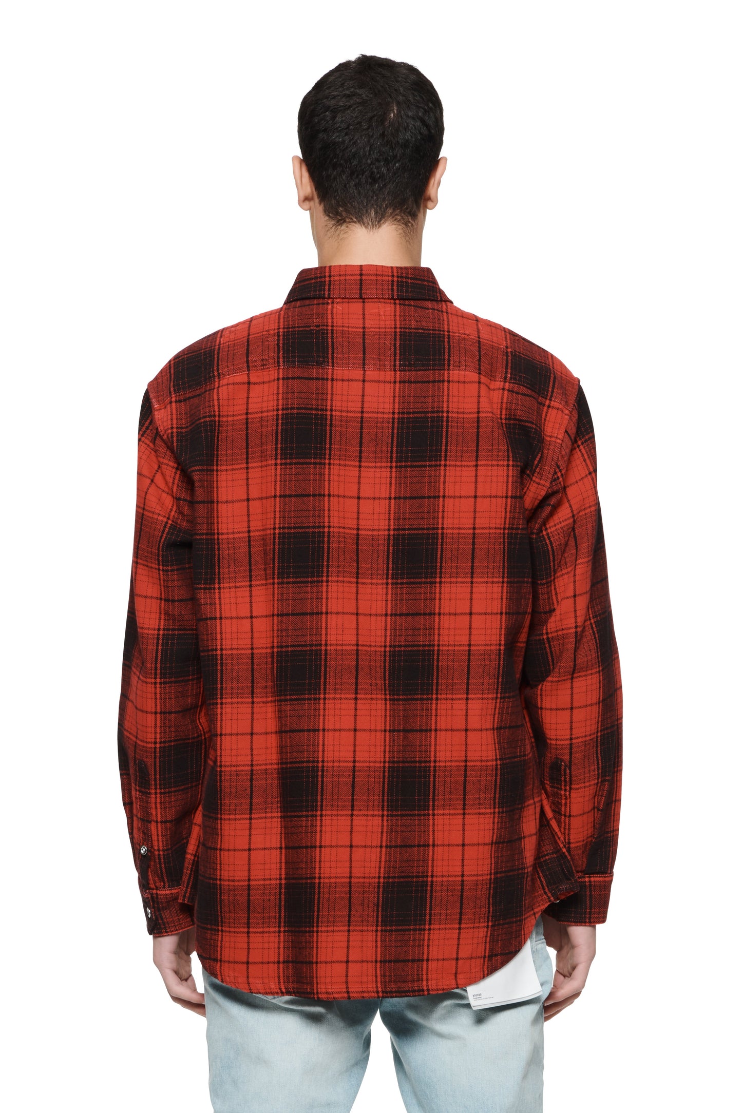 Overdyed Flannel Long Sleeve T-Shirt