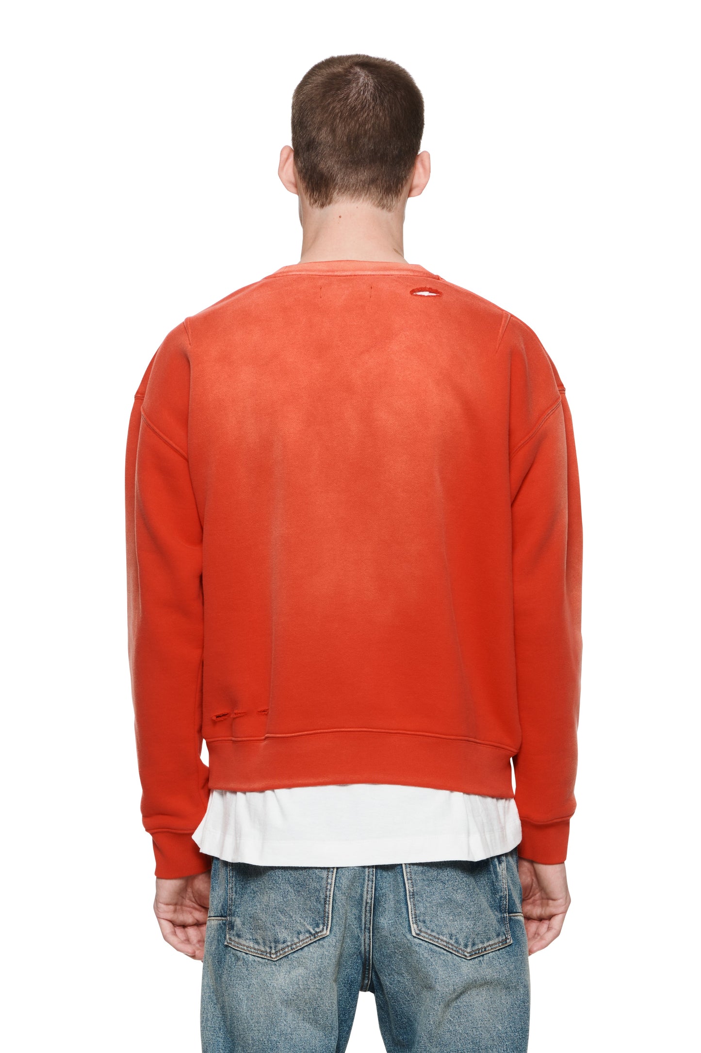 OVERSIZED CREWNECK - NYC Stack Red
