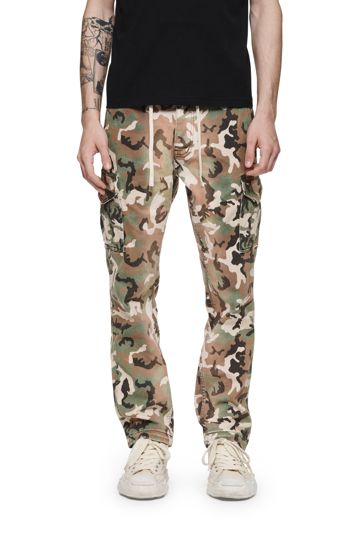 Bleached Camouflage Cargo Pant