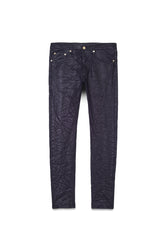 Purple Brand Jeans P001 Low Rise Skinny Jean - White Film Monogram Jacquard  - P001-WFMJ223