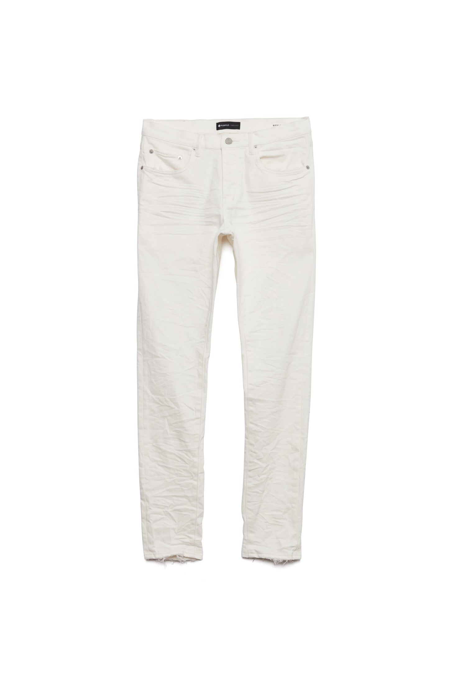 PURPLE BRAND - Men's Denim Jean - Low Rise Skinny - Style No. P001 -  Optic White - Front