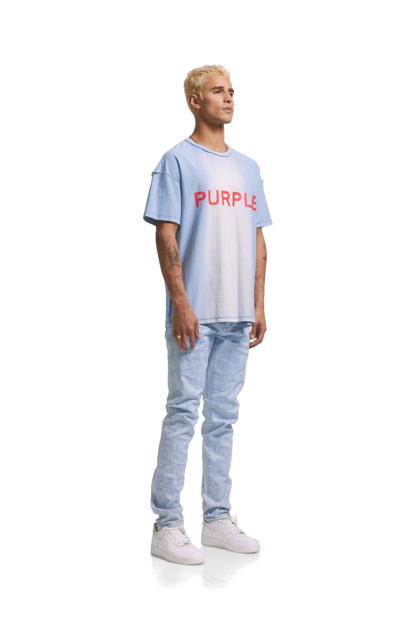 Purple Brand Jeans P001 Low Rise Skinny Monogram Jacquard for Sale