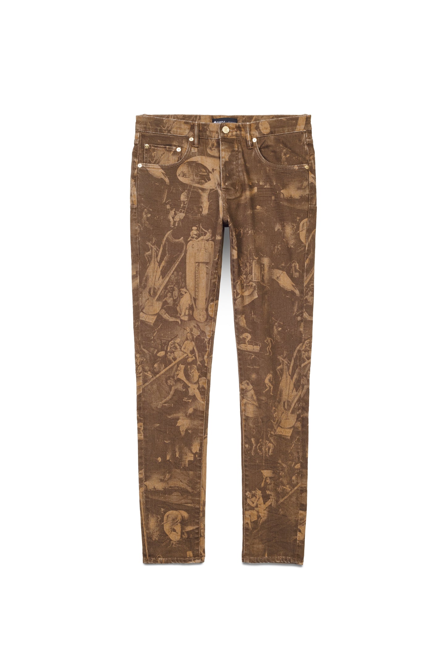 P001 LOW RISE SKINNY JEAN - Warm Taupe Earthly Delights