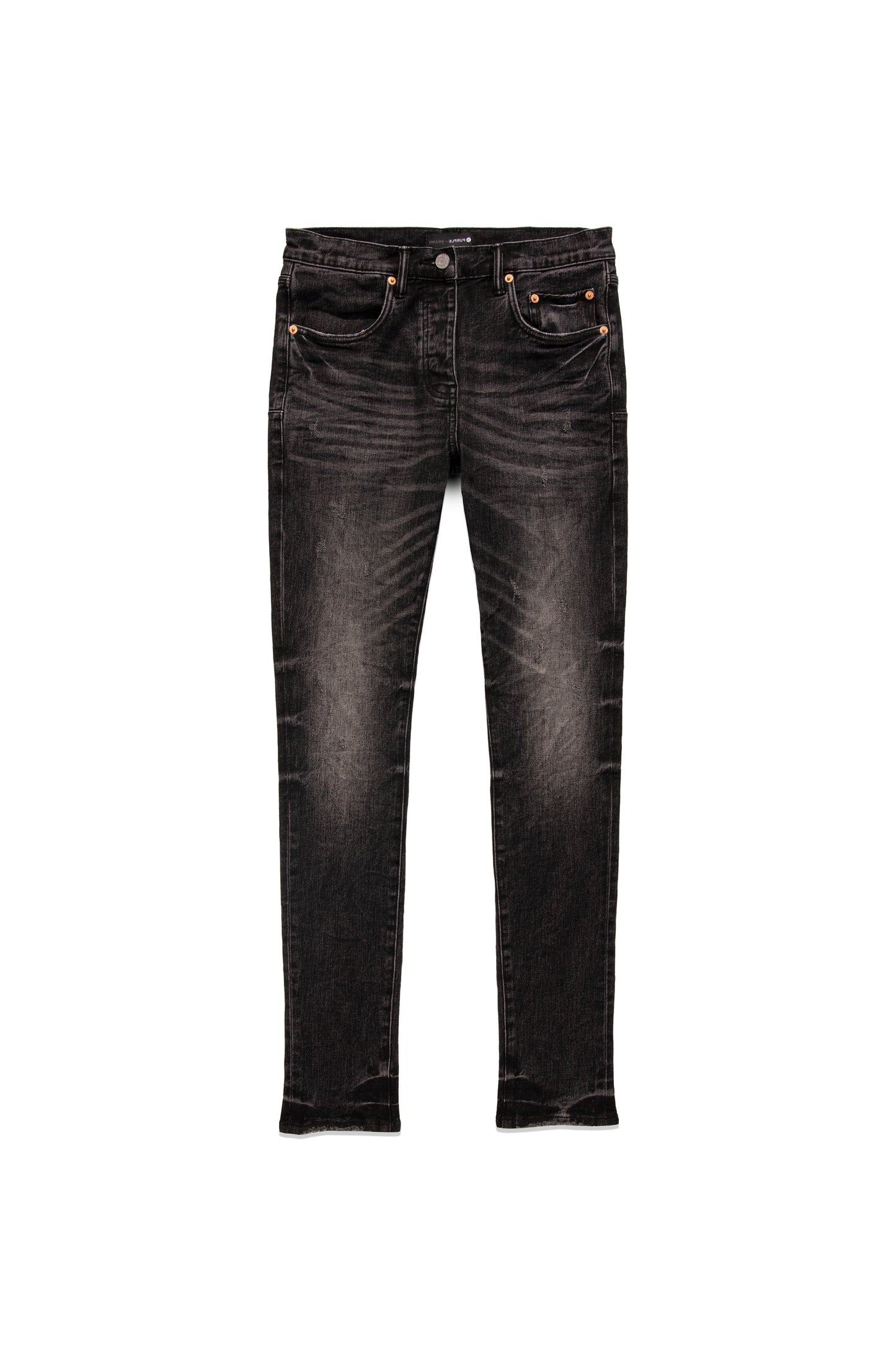 P001 LOW RISE SKINNY JEAN - Washed Aged Black