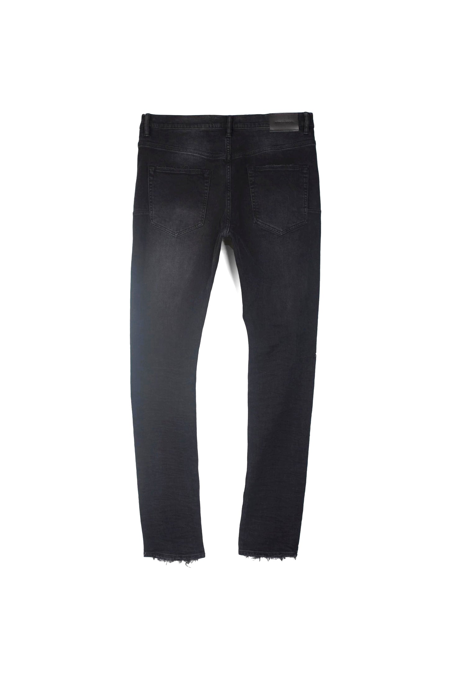 mens purple brand denim jean mid rise slim style no. p002 black repair back