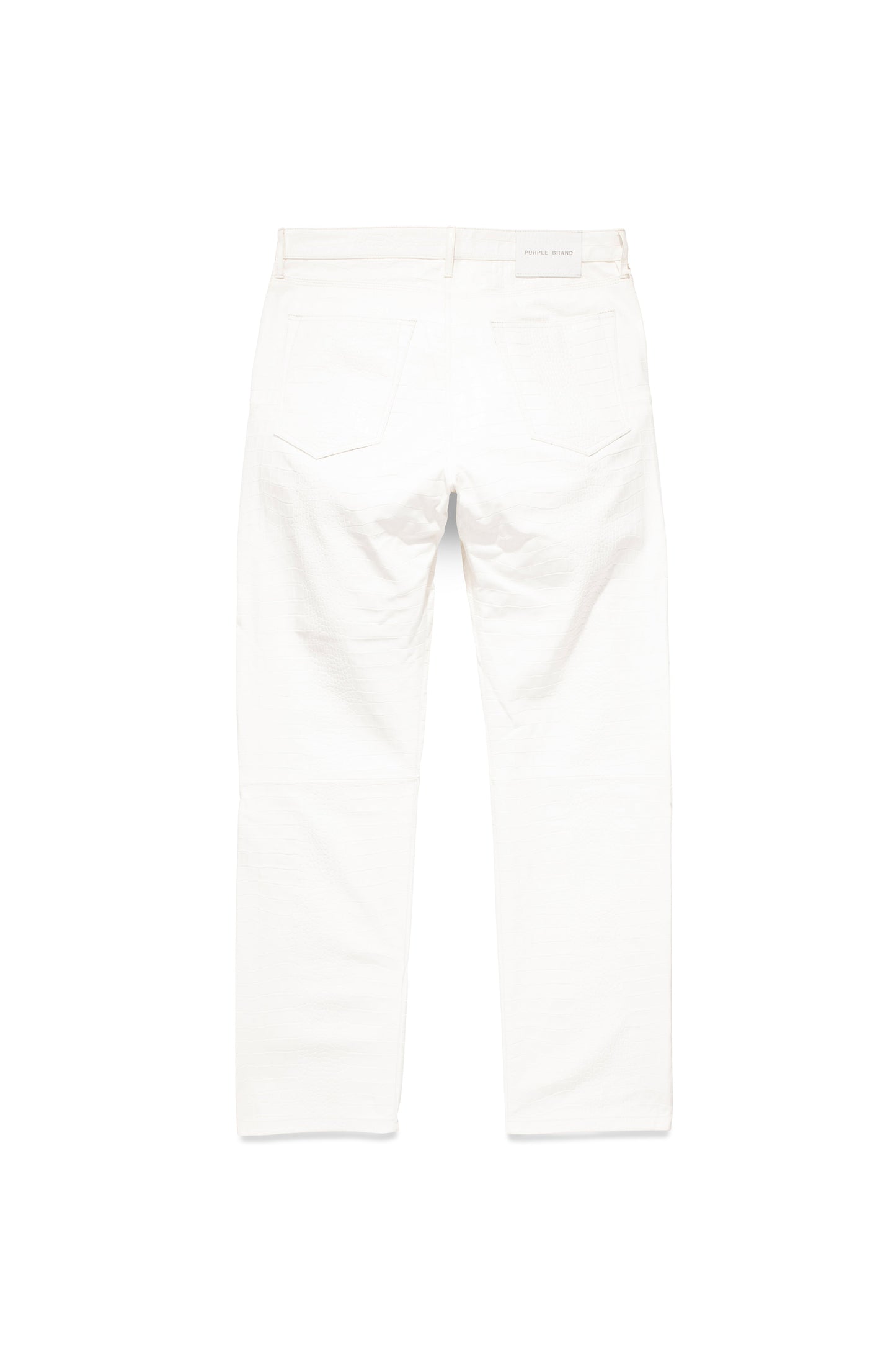 P011 MID RISE STRAIGHT LEG PANT - Leather Brilliant White