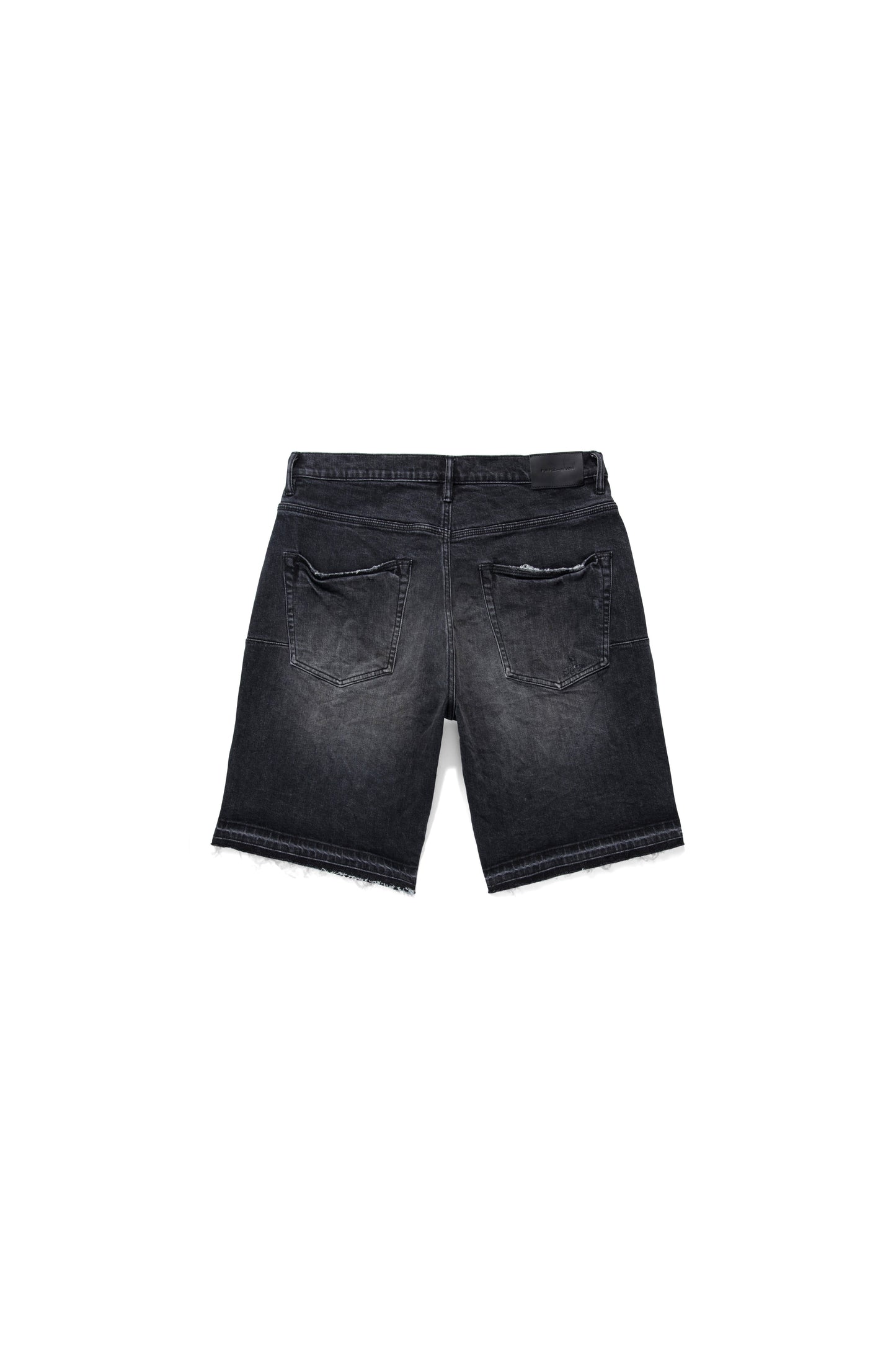 P021 RELAXED FIT SHORT - Black Blowout Relaxed Shorts