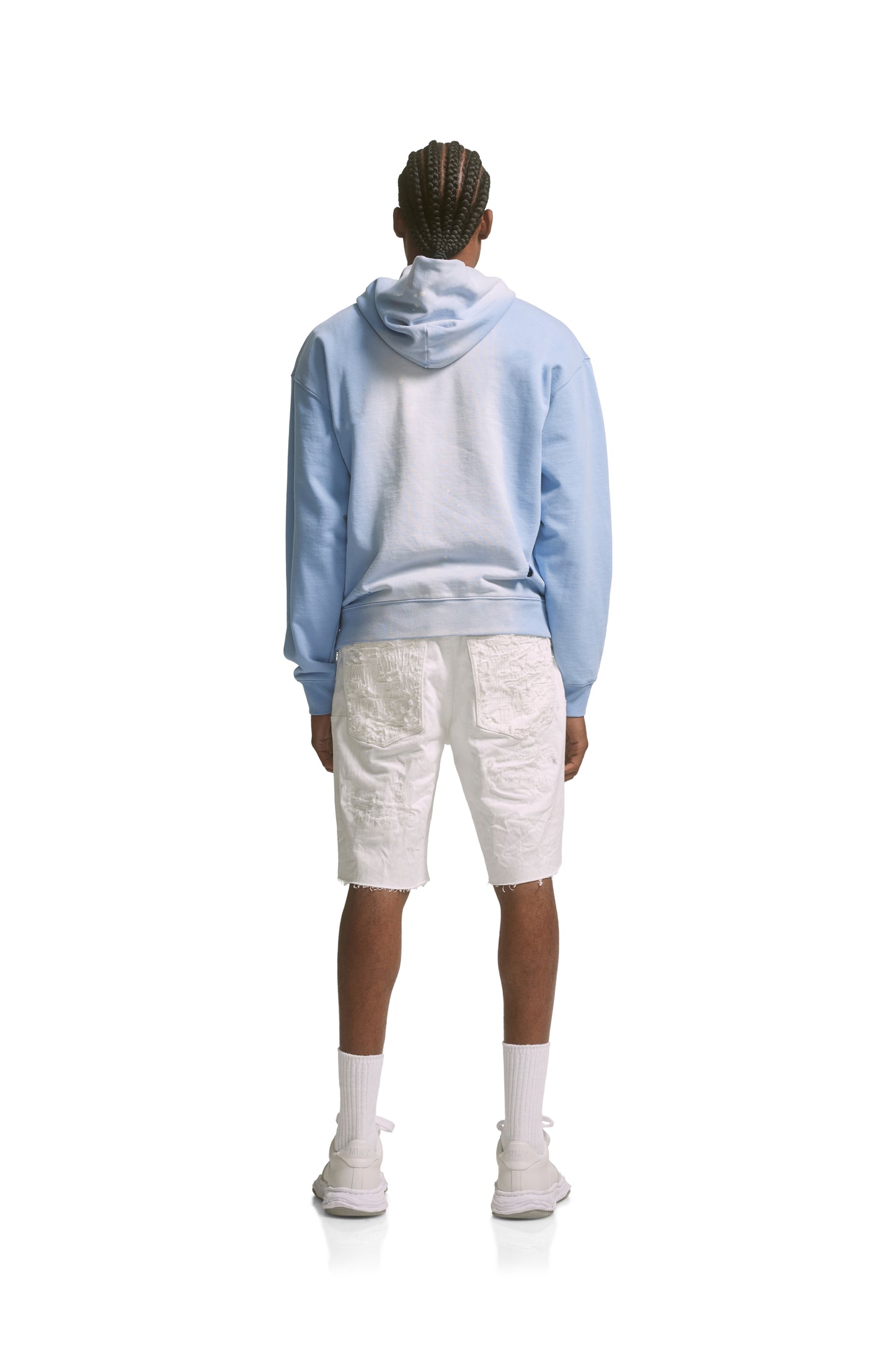 P447 FRENCH TERRY HOODY - Core Jumbo Placid Blue