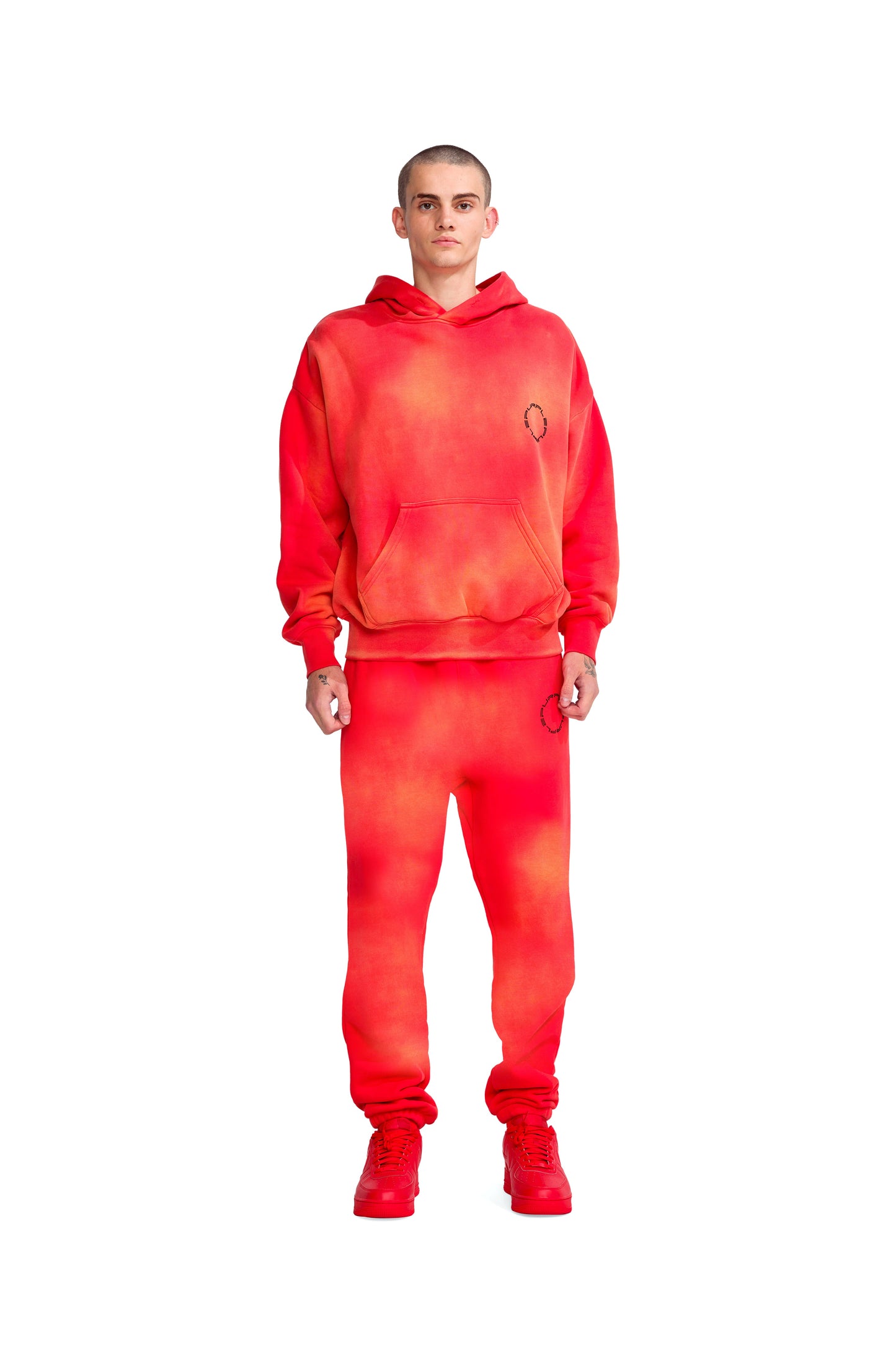 P401 OVERSIZED HOODIE - New World in Fiery Red