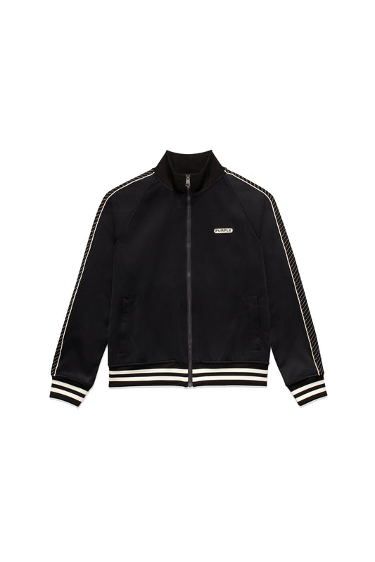 P414 TRACK JACKET - Poly Tricot Black