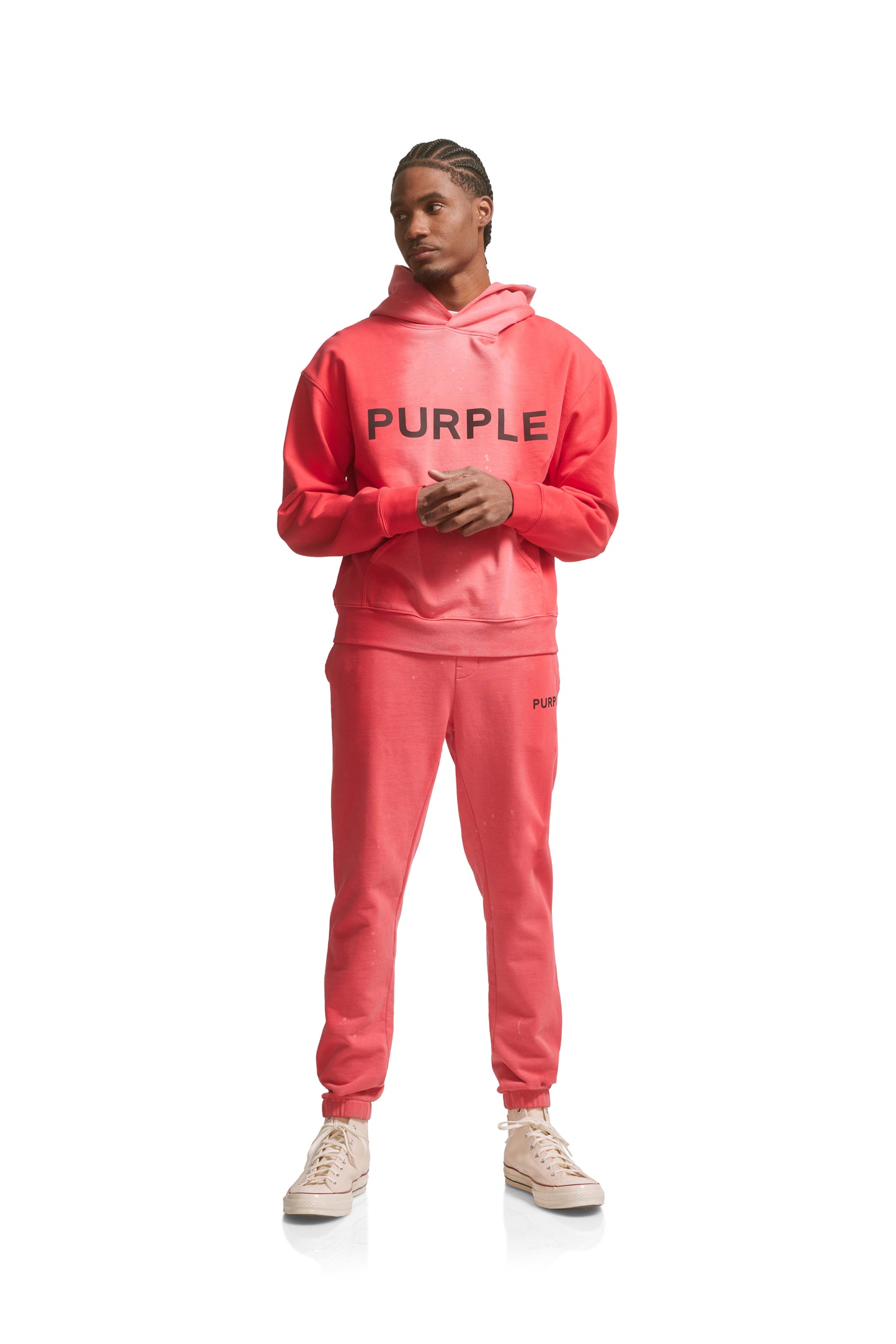 P450 French Terry Red Poppy Jogger